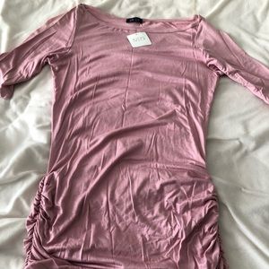UK2LA Pink fitted mini dress, size L, short sleeve